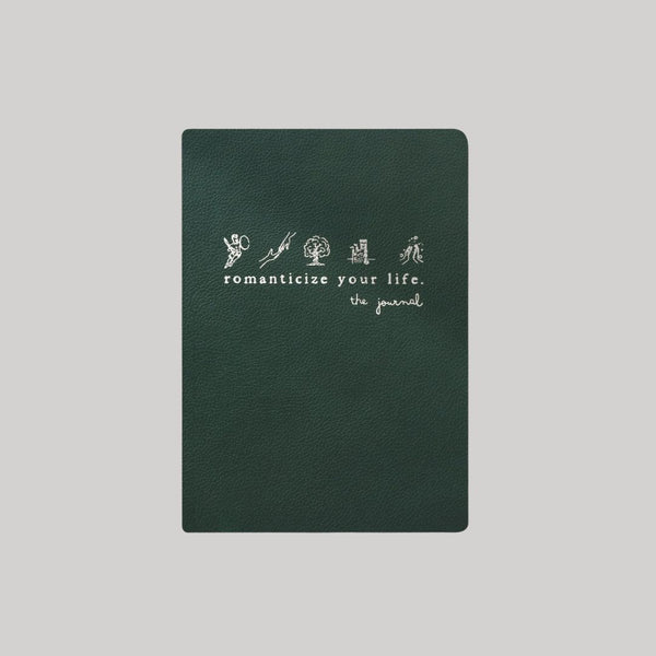 Romanticize Your Life Journal - Luxe Pebble Cover, Inspiring Prompts, Mindful Tips & Reflection Sections