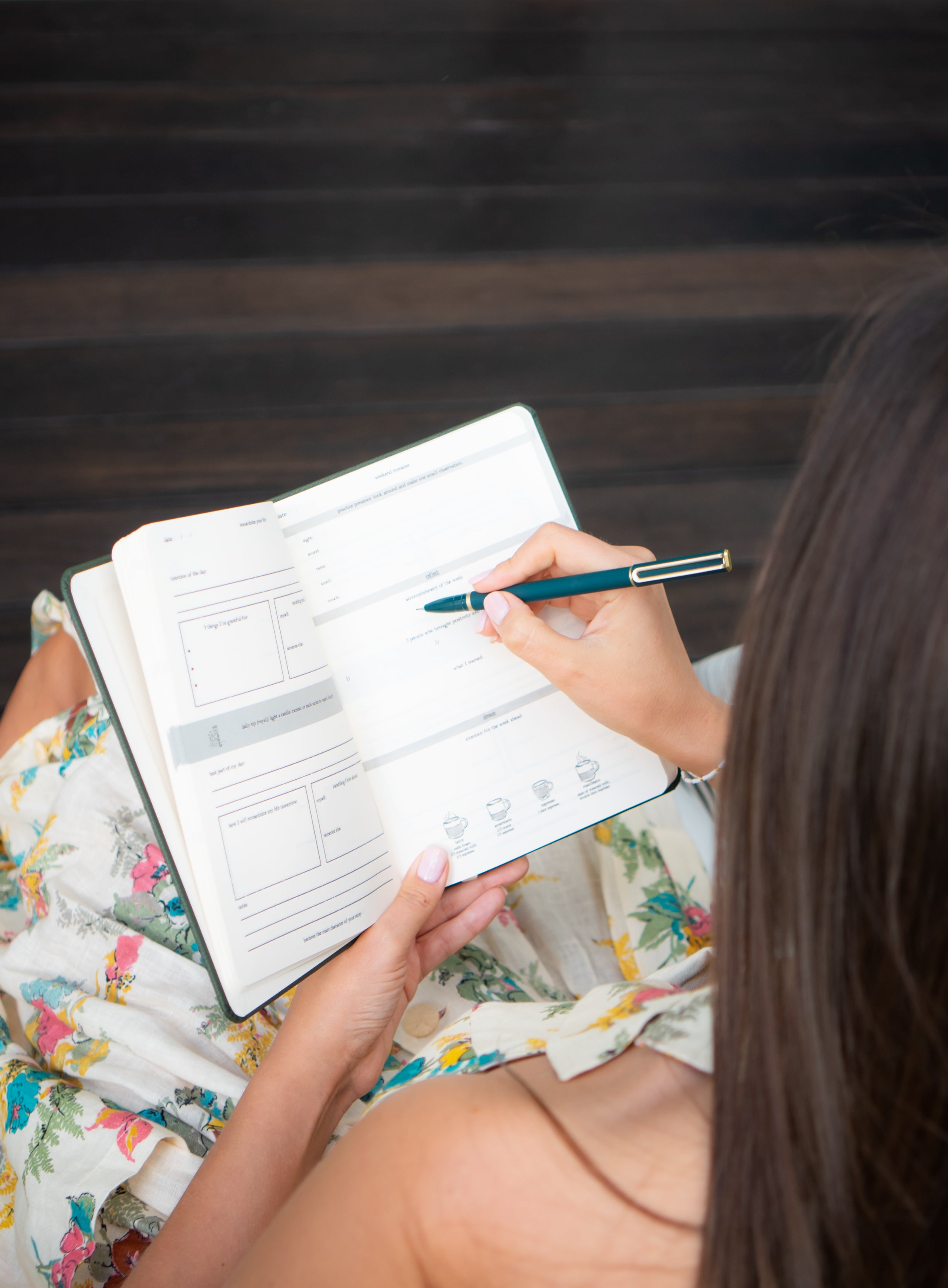 Inspiration for daily writing featured in the Romanticize Your Life Journal.