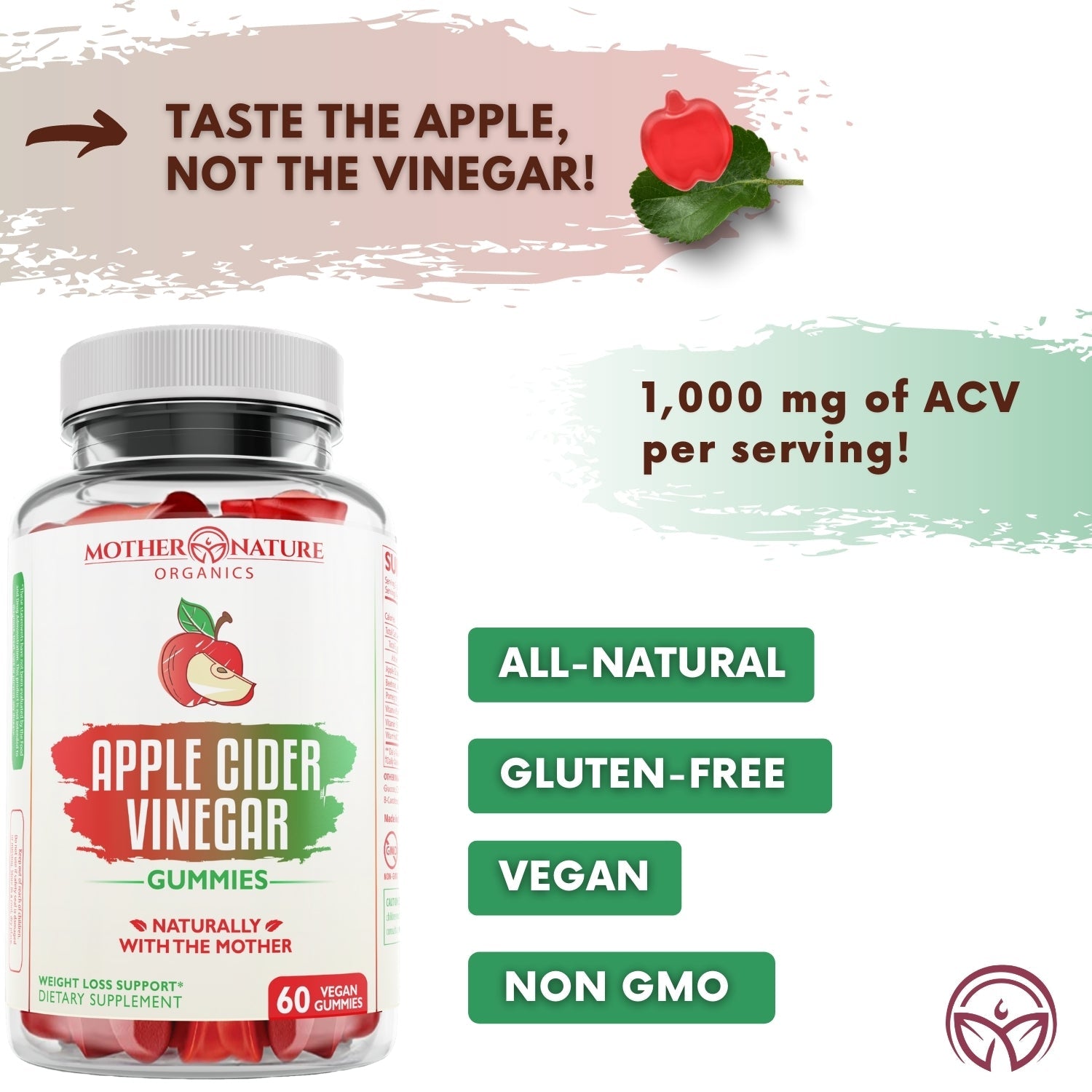 Apple Cider Vinegar Gummies by Mother Nature Organics