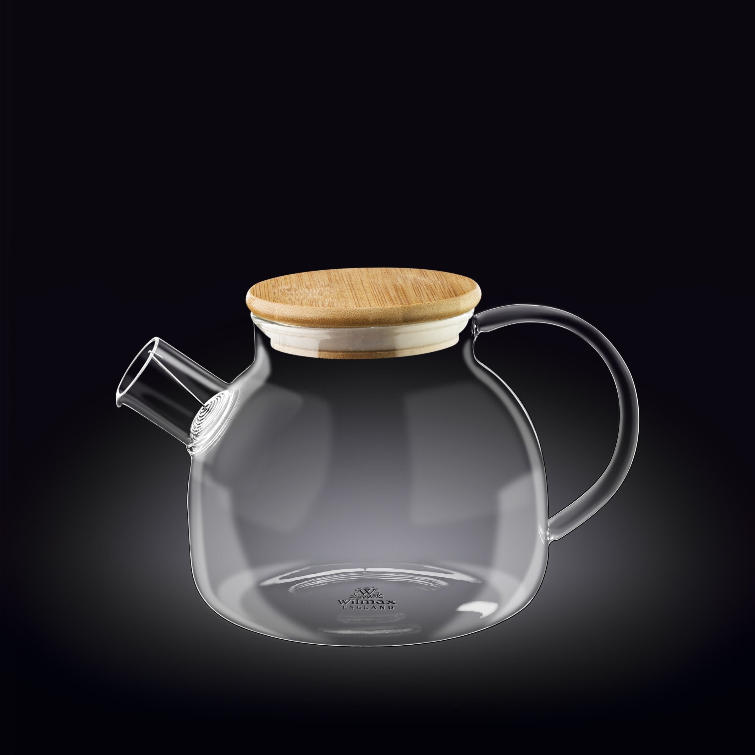 Thermo Glass Teapot 32 Fl Oz | High temperature and shock resistant by Wilmax Porcelain