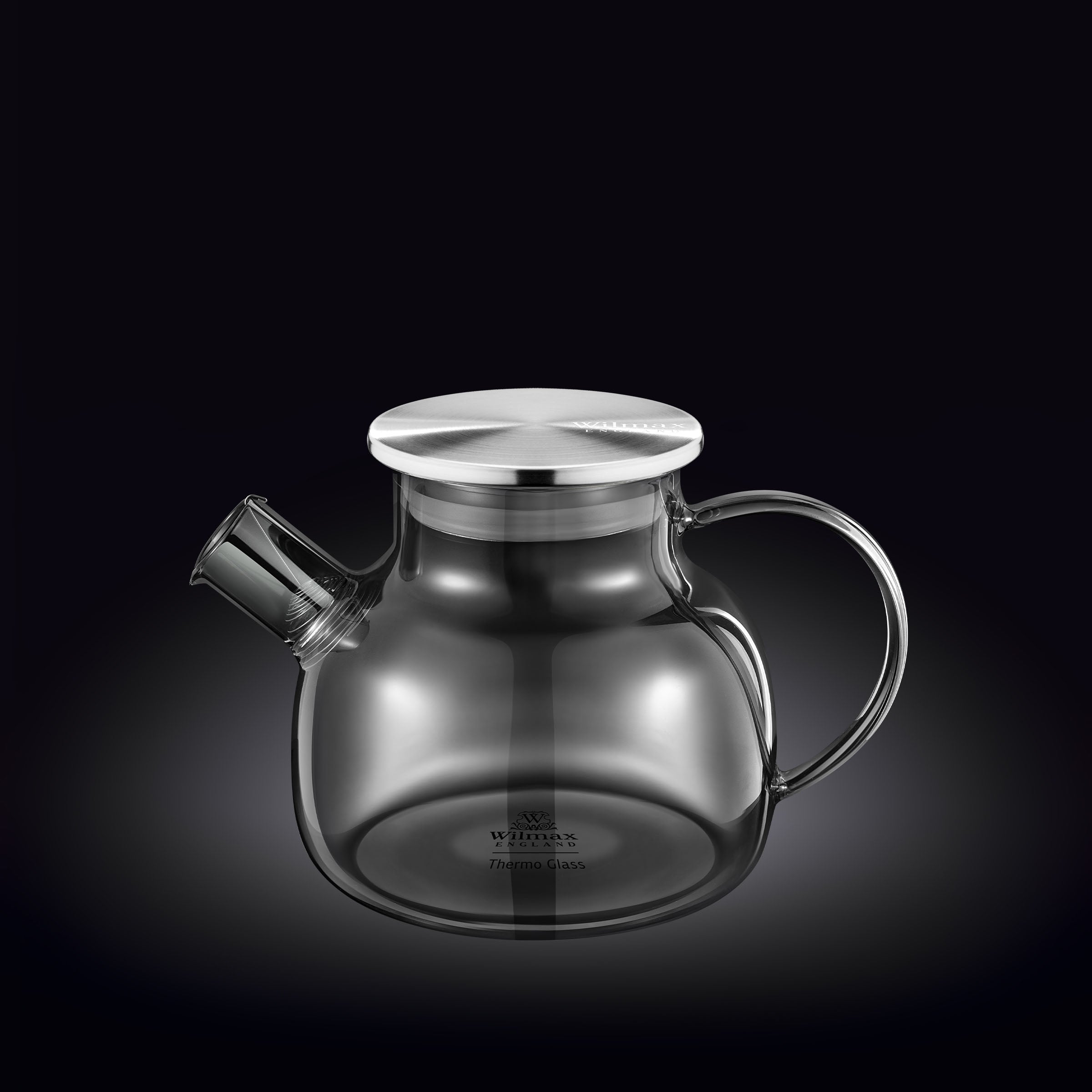 Thermo Glass Teapot 32 Fl Oz | High temperature and shock resistant by Wilmax Porcelain