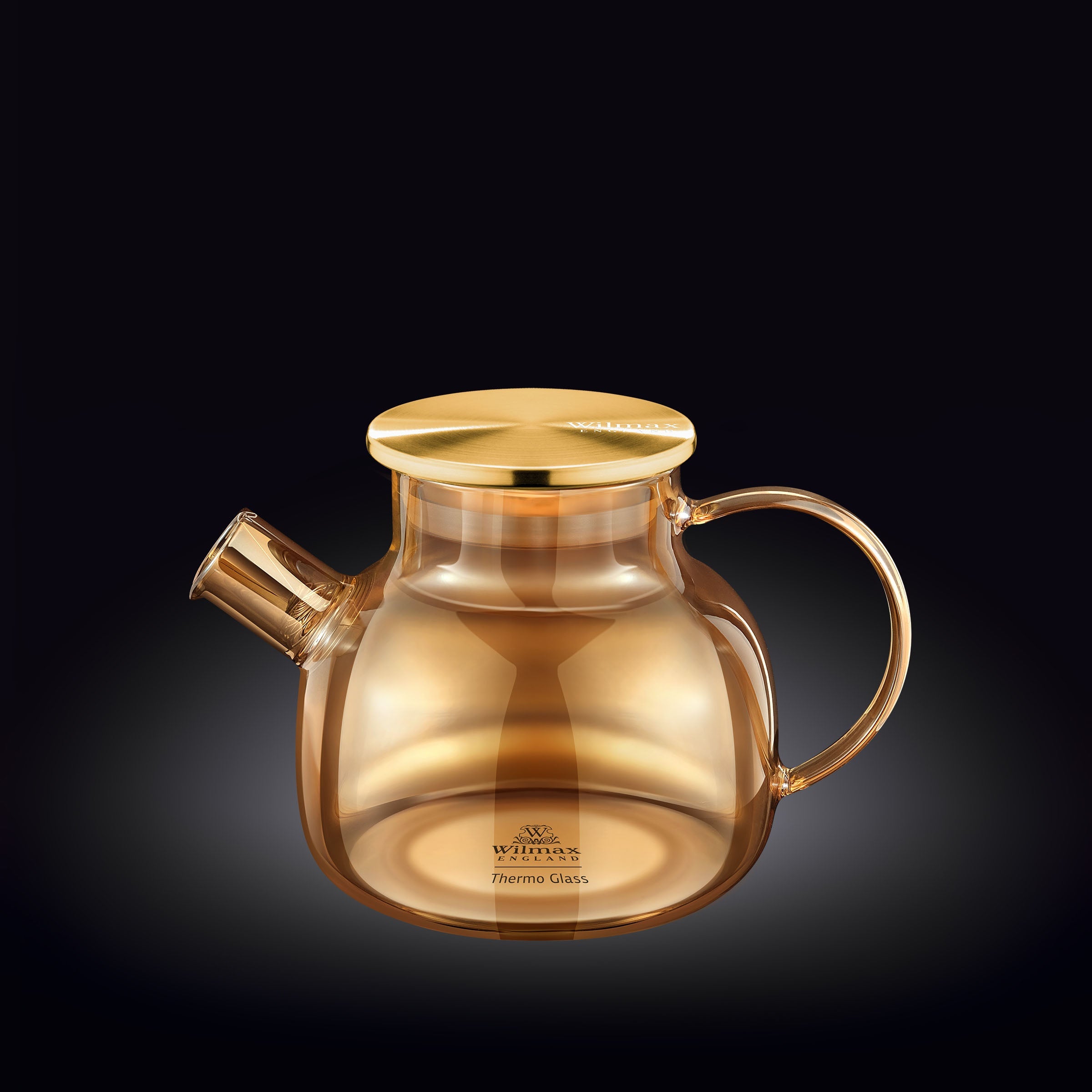 Thermo Glass Teapot 32 Fl Oz | High temperature and shock resistant by Wilmax Porcelain