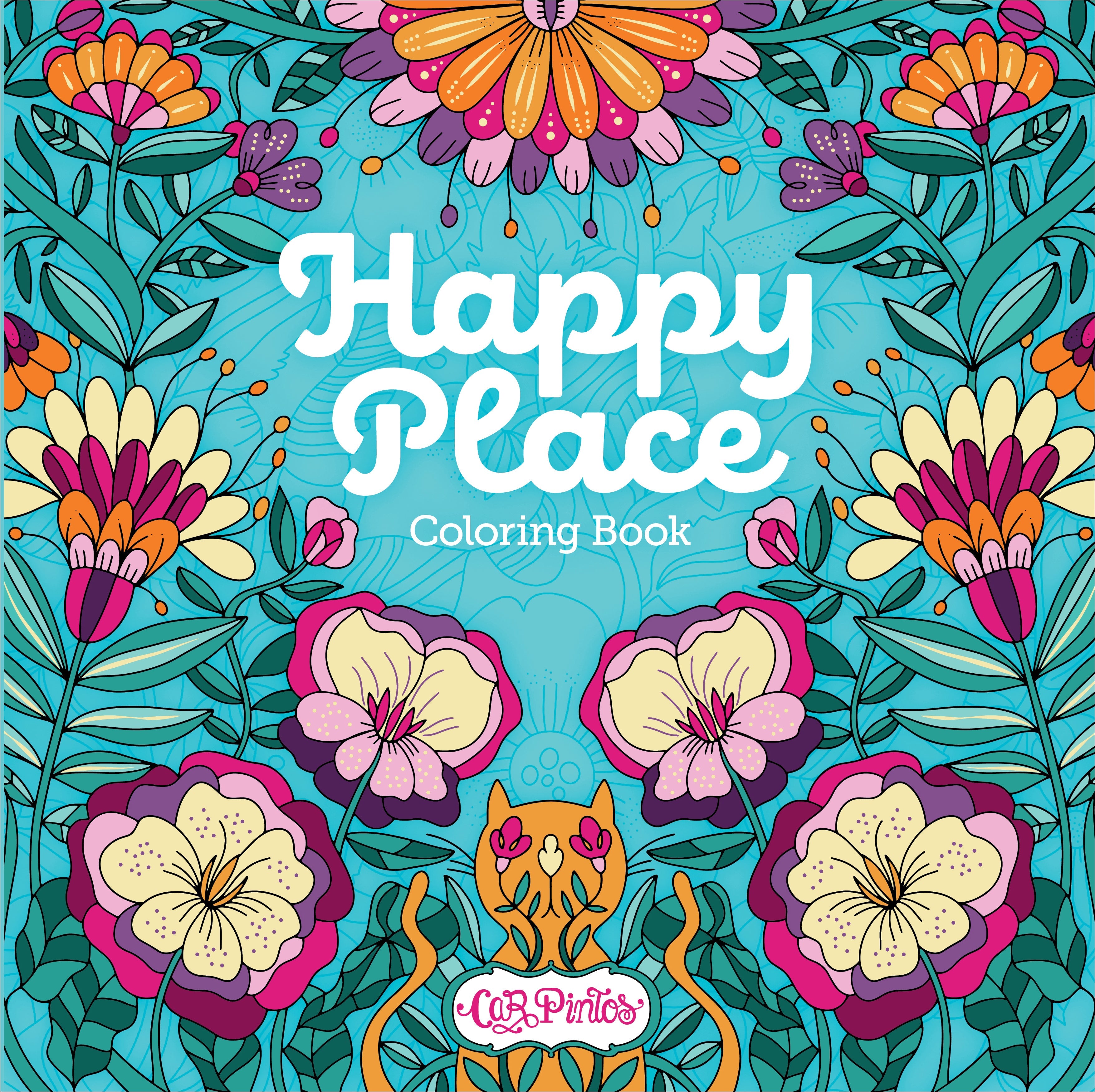 Happy Place Coloring Book by Schiffer Publishing