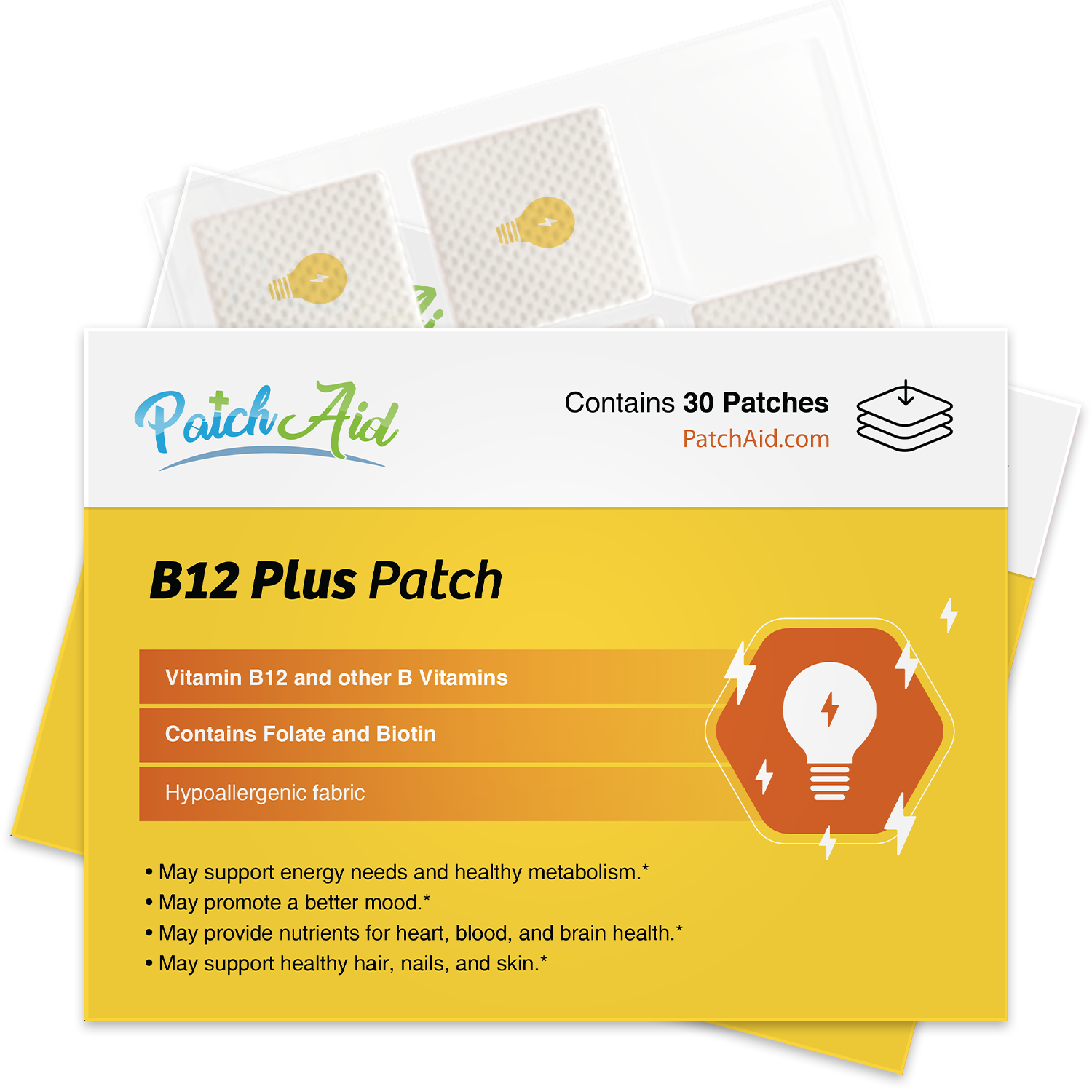 B12 Energy Plus Vitamin Patch by PatchAid