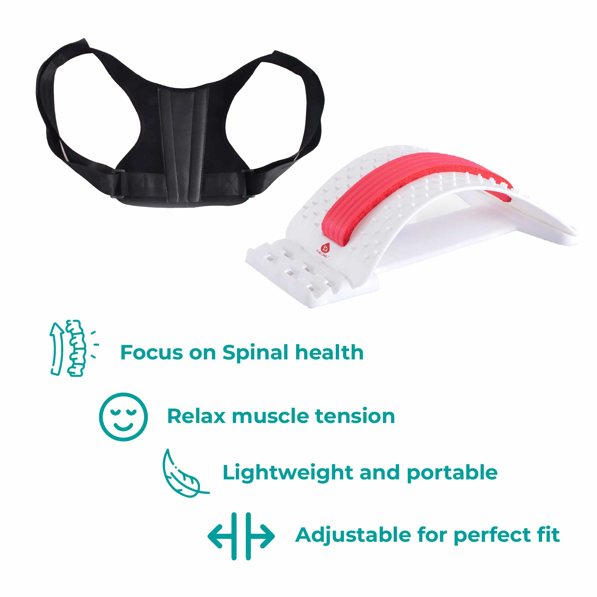 Pursonic Back Health Essentials Kit: Multi-Level Stretch & Posture Perfection. by Pursonic