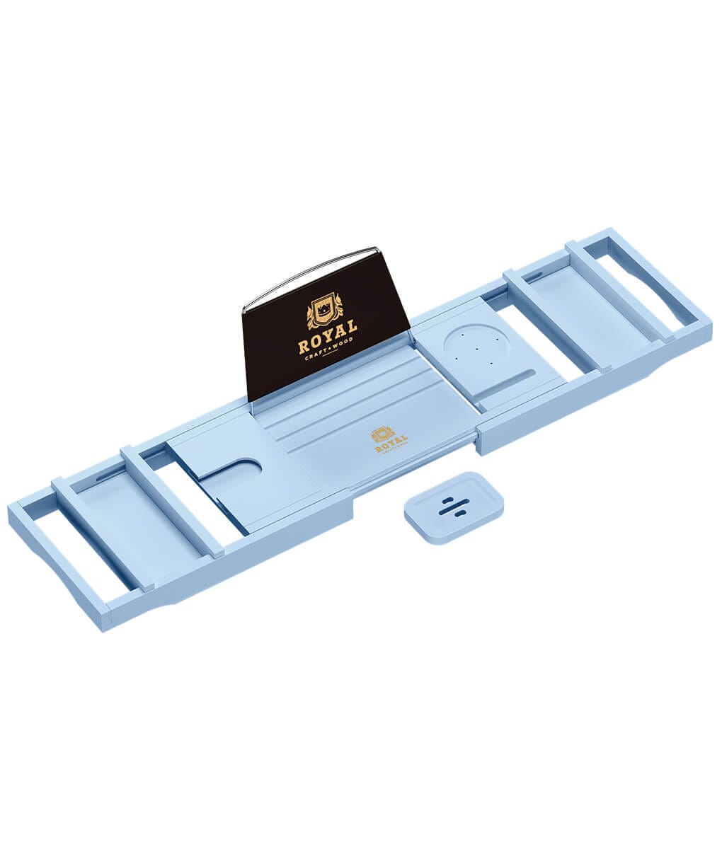 Bath Tray For Jacuzzi Tub Blue by Royal Craft Wood