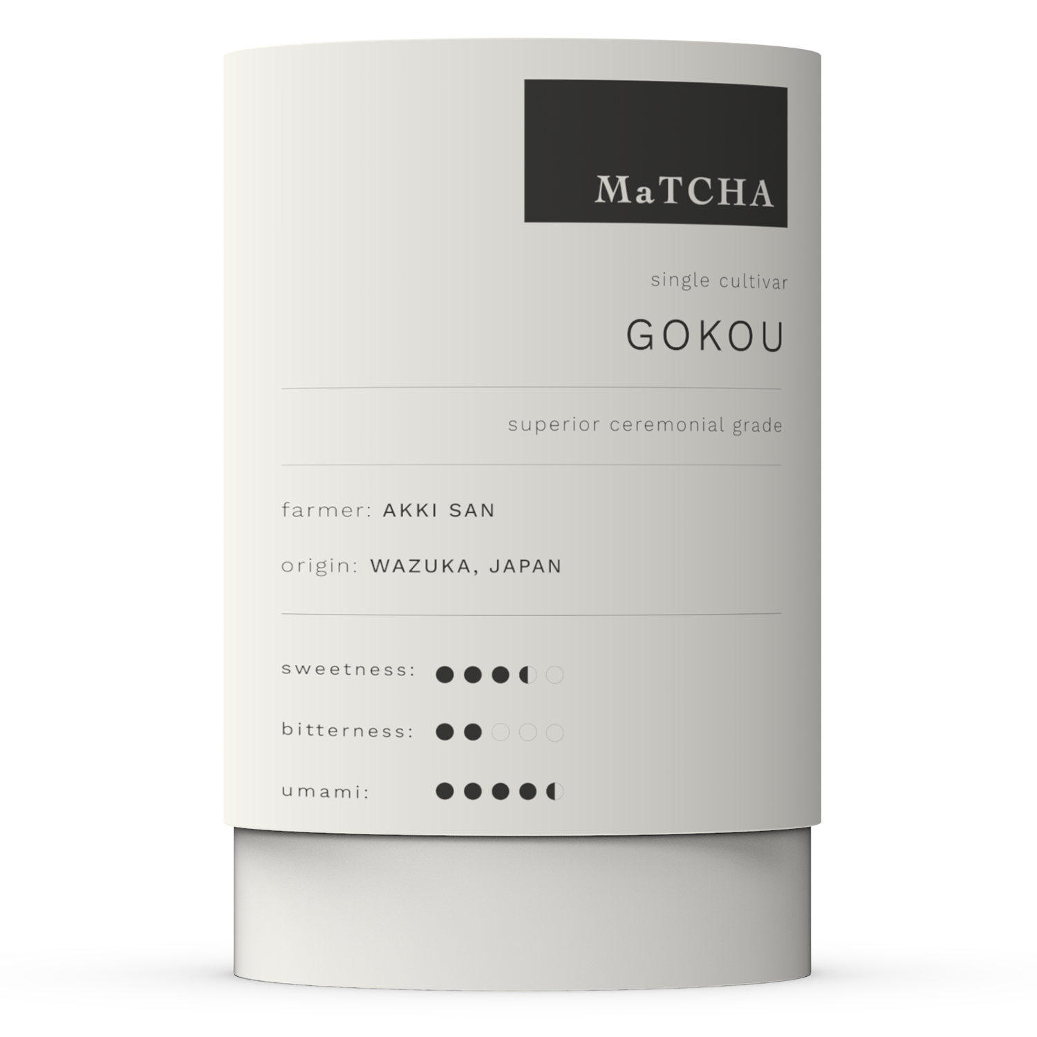 GOKOU MATCHA. Single Cultivar. Rich and Deep. by Farm2Me