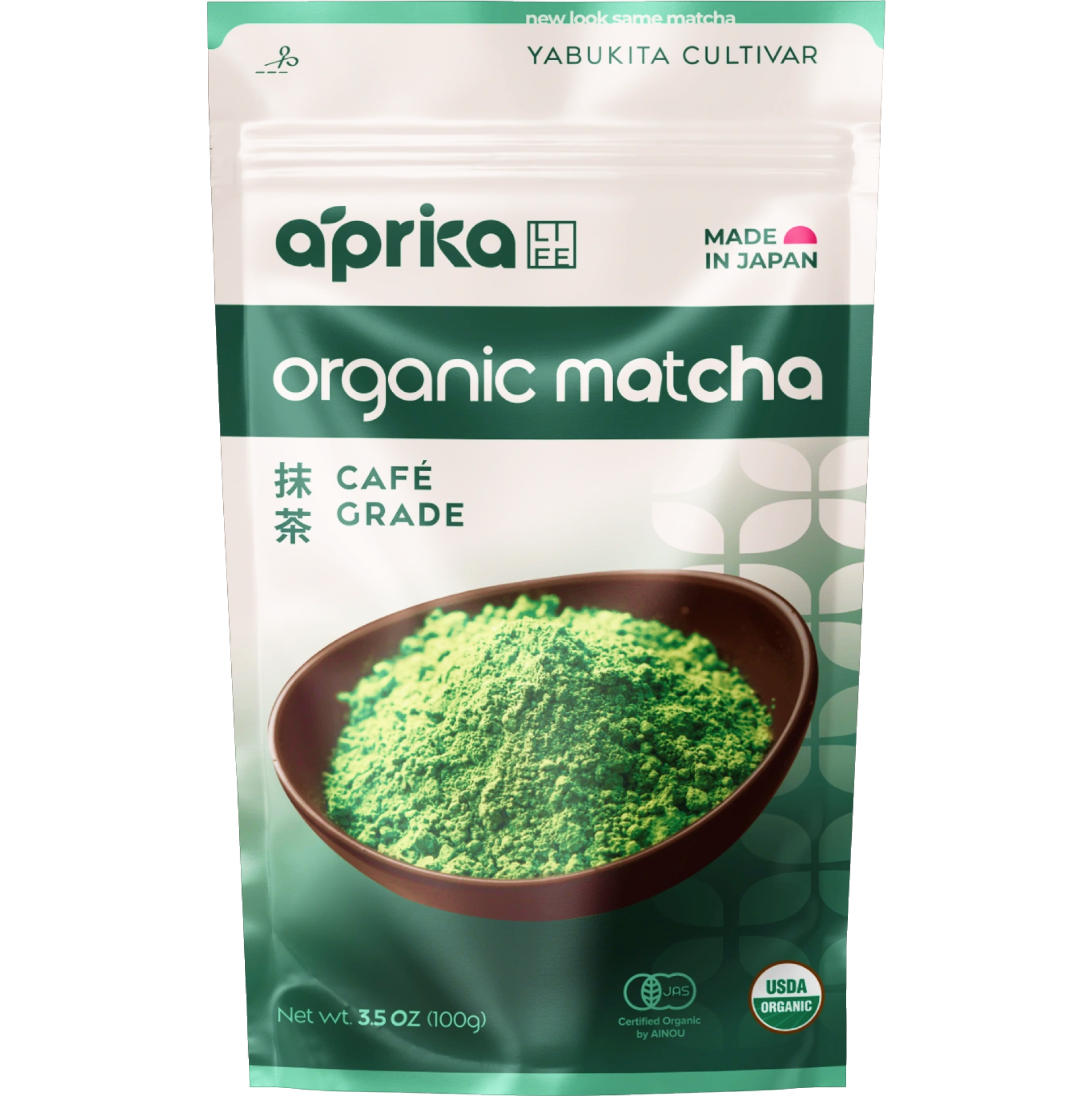 Organic Japanese Matcha Green Tea Powder by Aprika Life