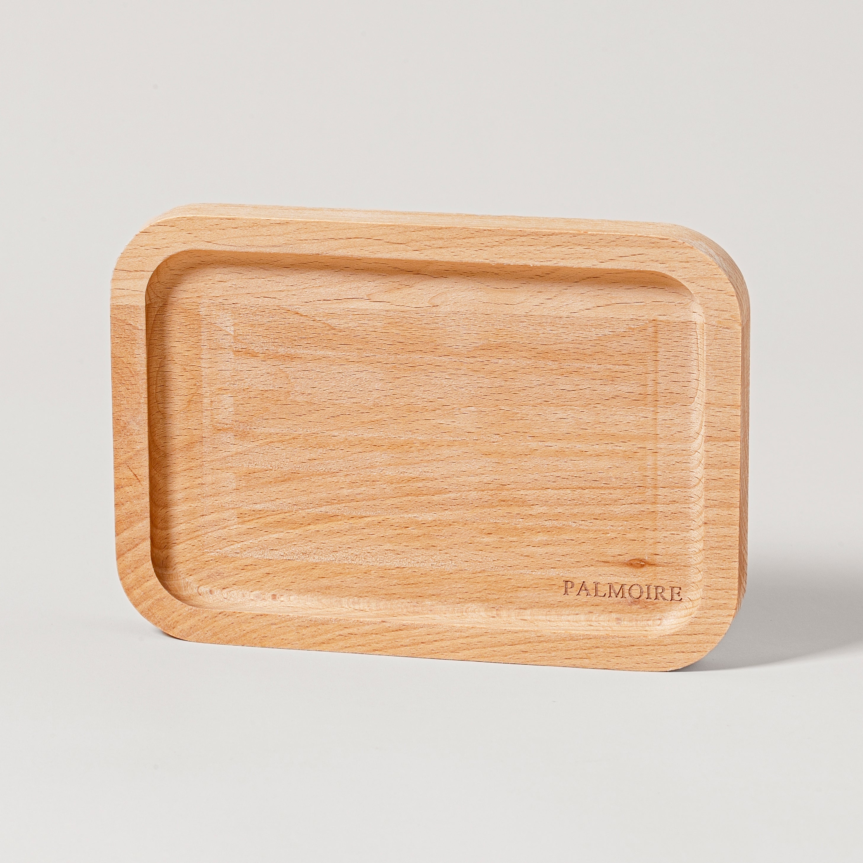 Koffie Candle + Wood Tray by PALMOIRE