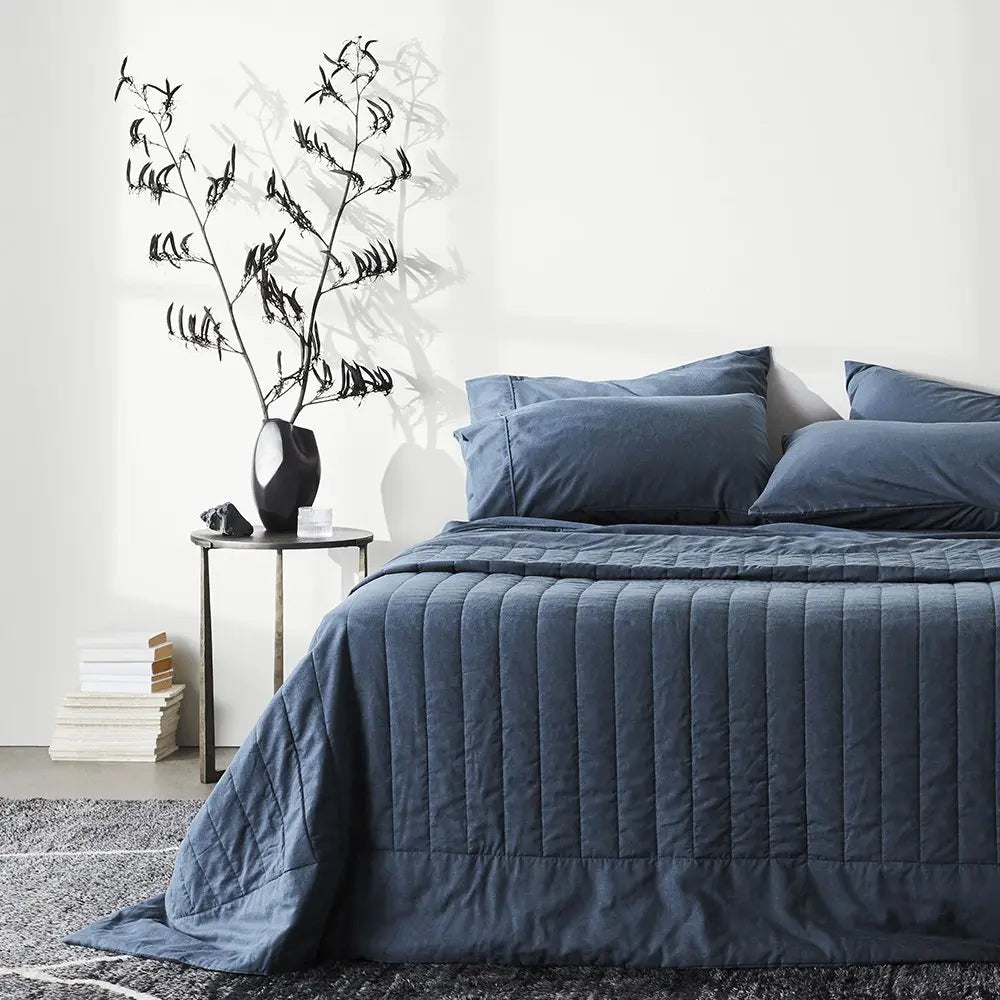 CleanBamboo Hemp™ Linen+ Quilted Coverlet