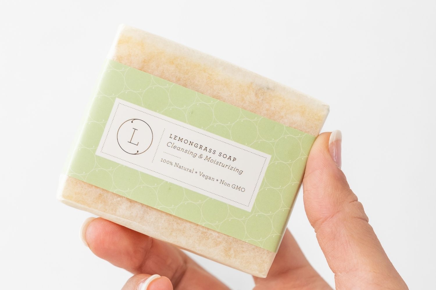 Lemongrass Natural Soap Bar, Handmade Body Soap Gift by Lizush