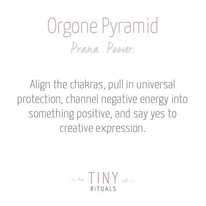 Mini Gemstone Orgone Pyramid by Tiny Rituals