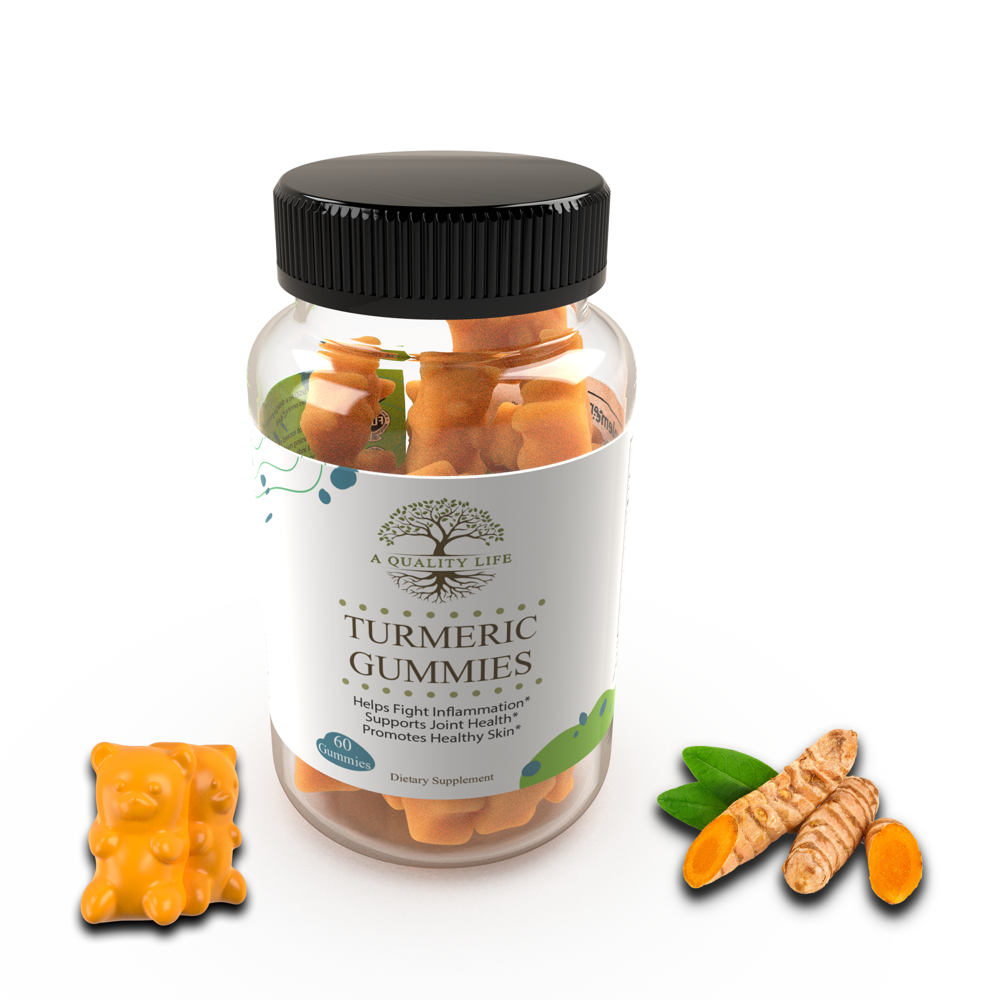 Turmeric Gummies by A Quality Life Nutrition