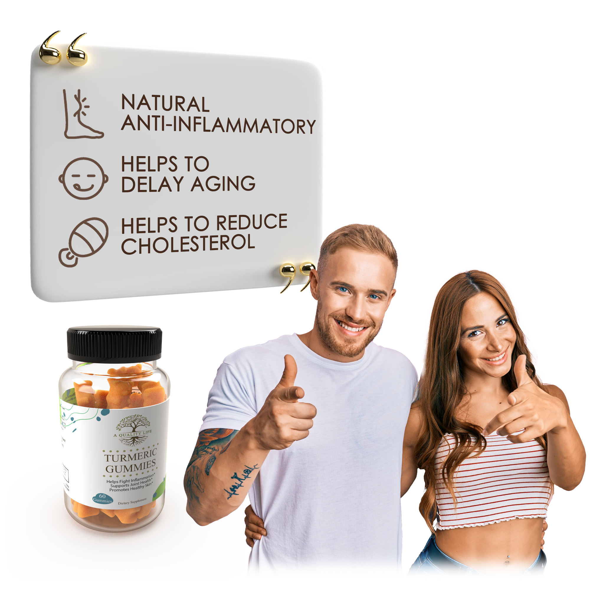 Turmeric Gummies by A Quality Life Nutrition