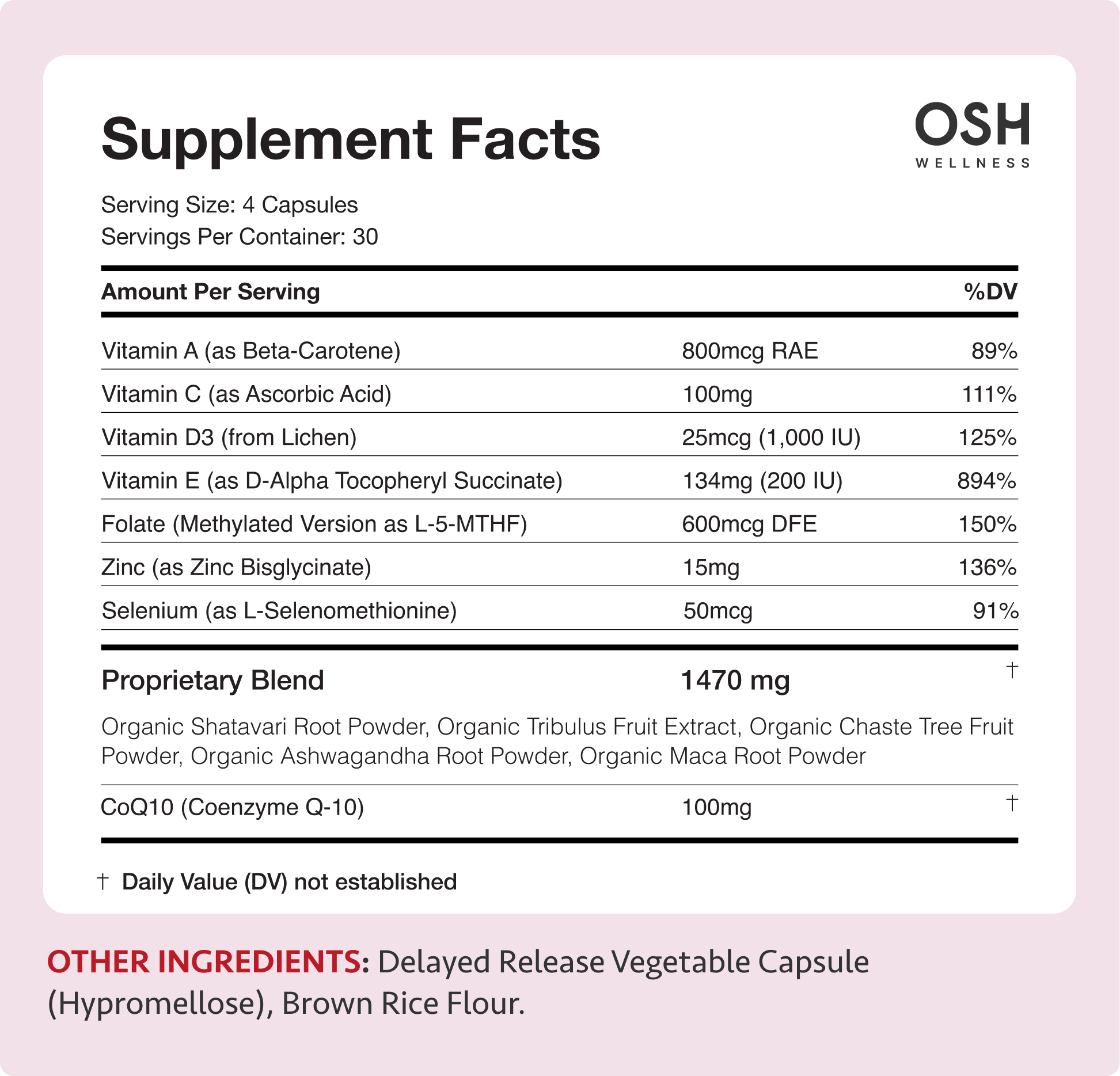 WOMEN’S FERTILITY SUPPORT by Osh Wellness