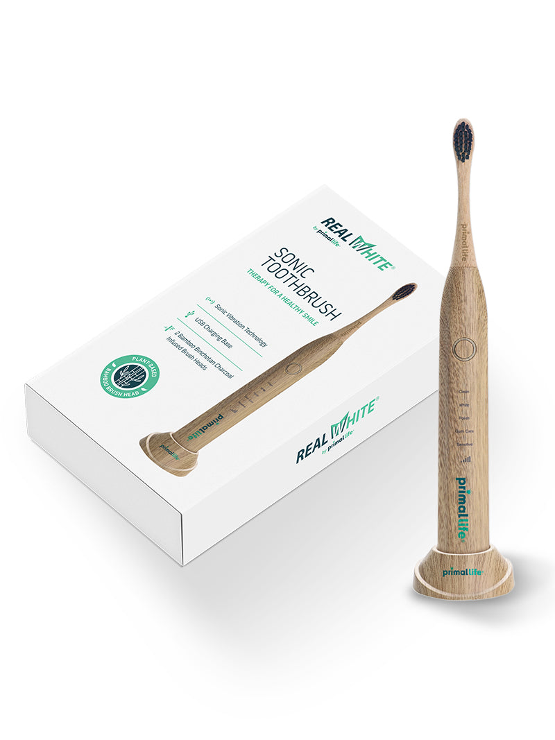 Real White Sonic Toothbrush by Primal Life Organic II LLC