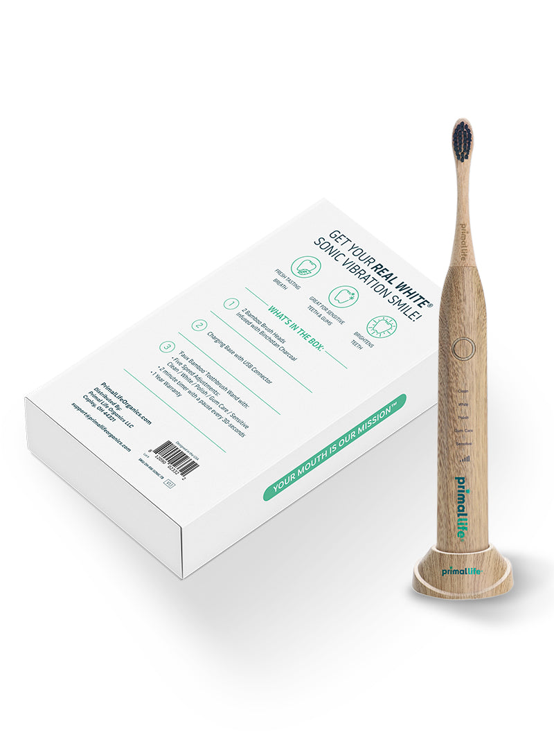 Real White Sonic Toothbrush by Primal Life Organic II LLC