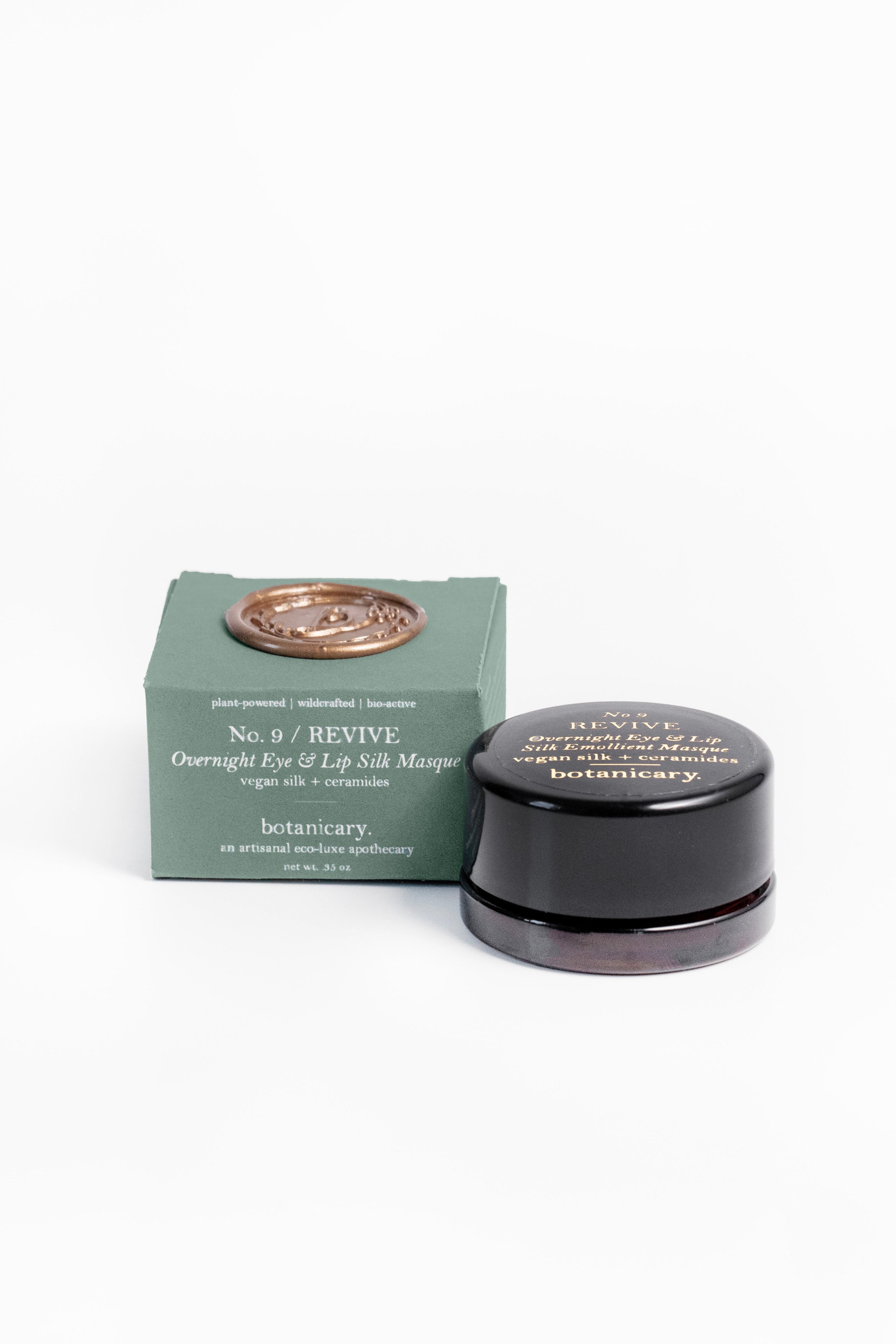 No. 9 REVIVE - Overnight Eye & Lip Silk Emollient Masque by Botanicary Skincare