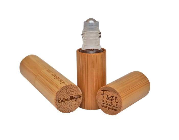 Calm - Mojito - Wood Roll-On Pure Essential Oils by Fuze Body