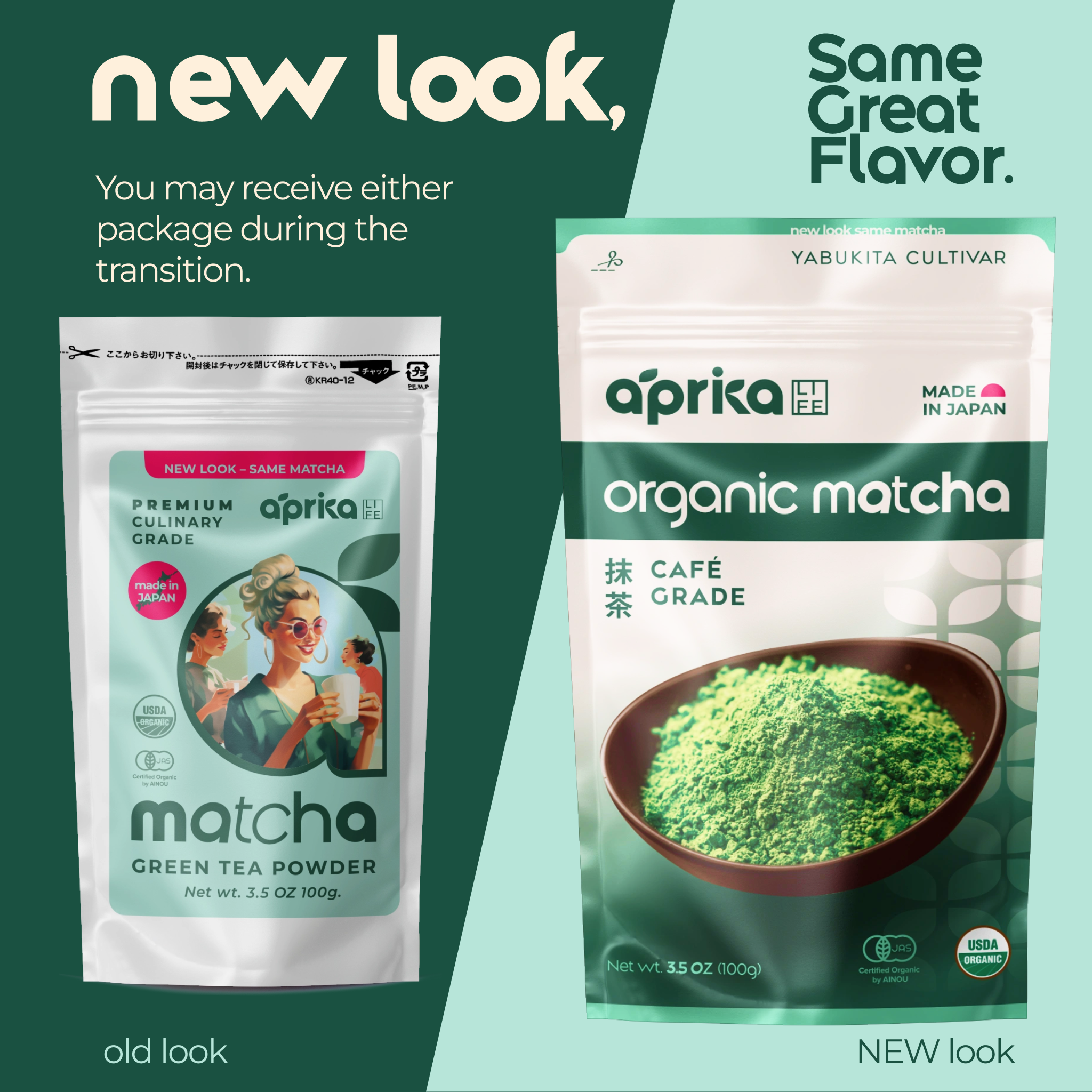 Organic Japanese Matcha Green Tea Powder by Aprika Life