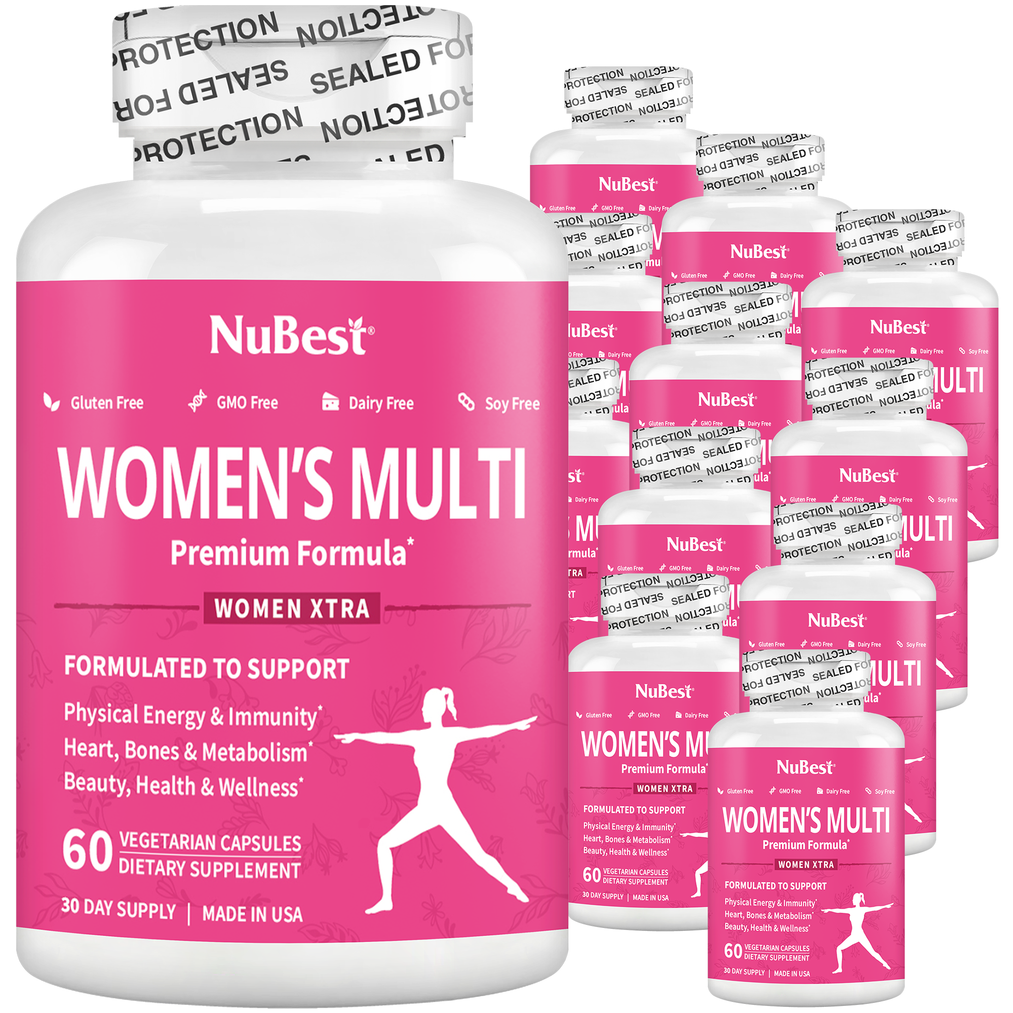 Women's Multi, Women Xtra, Immunity, Energy & Beauty Formula, 60 Vegan Capsules by NuBest Nutrition®