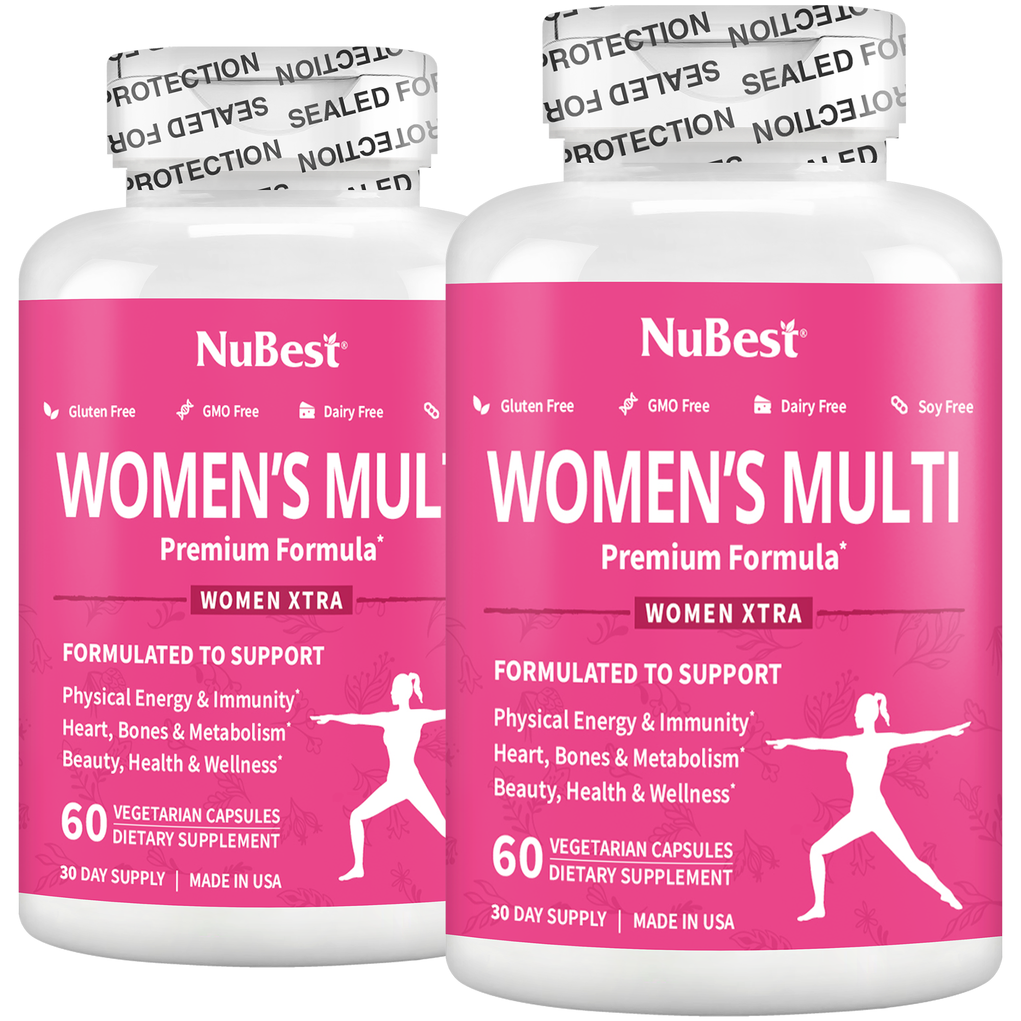 Women's Multi, Women Xtra, Immunity, Energy & Beauty Formula, 60 Vegan Capsules by NuBest Nutrition®