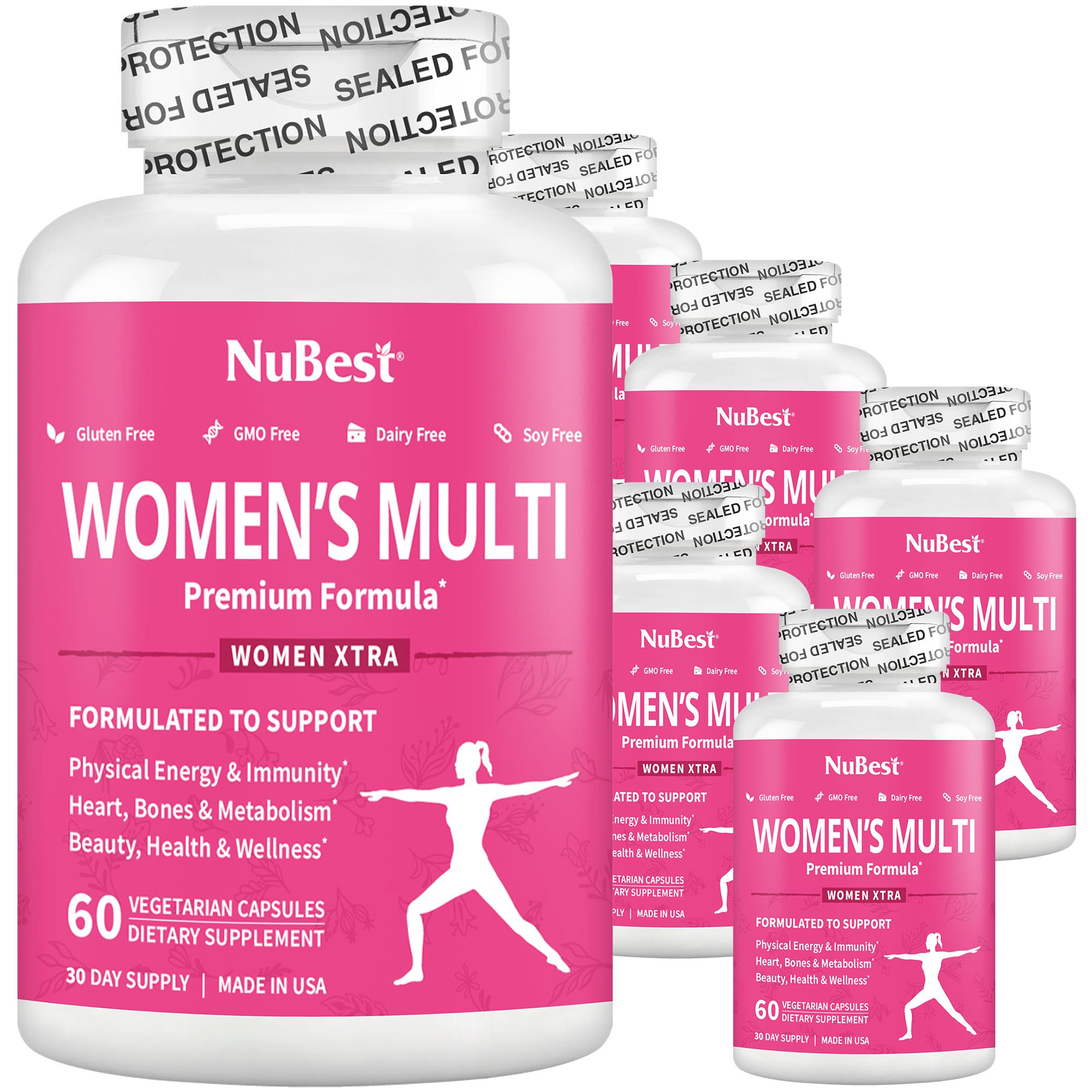 Women's Multi, Women Xtra, Immunity, Energy & Beauty Formula, 60 Vegan Capsules by NuBest Nutrition®